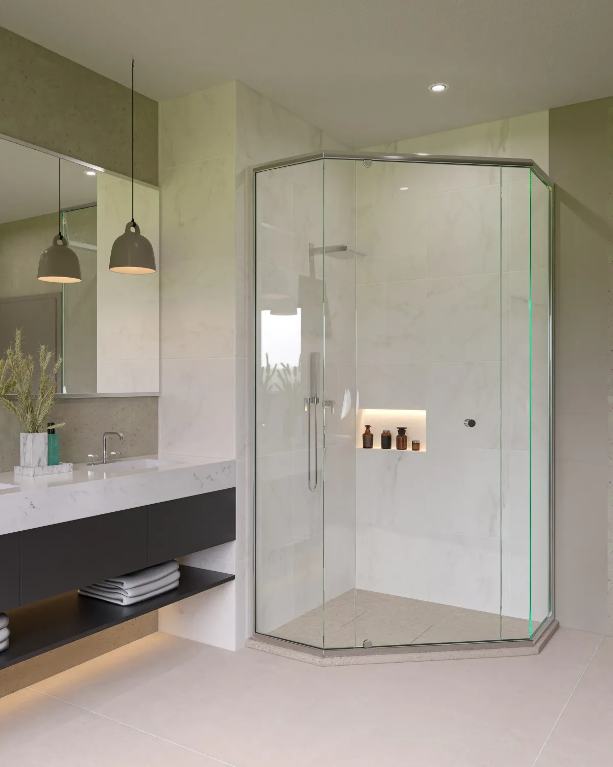Premium shower screens in Hamilton installed by local expert glaziers
